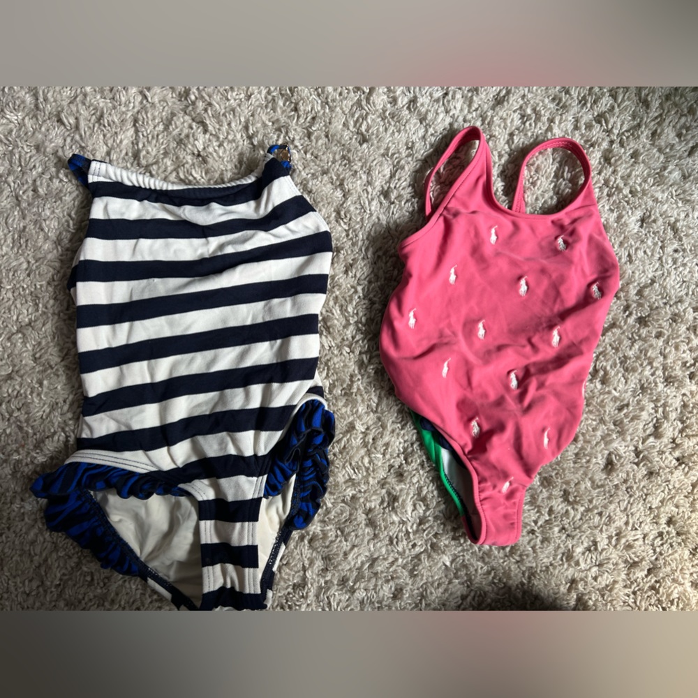 Ralph Lauren and Juicy Couture swimsuits for toddler